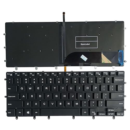 New Laptop Replacement Keyboard for Dell XPS 15 9550 N7547 N7548 9560 0GDT9F PK131BG2A00 US Layout