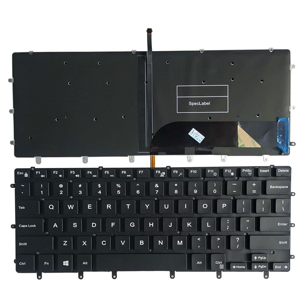 New Laptop Replacement Keyboard for Dell Inspiron 15 7558 7568 US Layout with Backlight