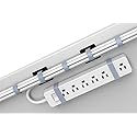 Under Desk Cord Management Straps, Adhesive-Backed Heavy-Duty Reusable Mounting Straps, Cable Management, Self Adhesive Hook and Loop Strap Set,
