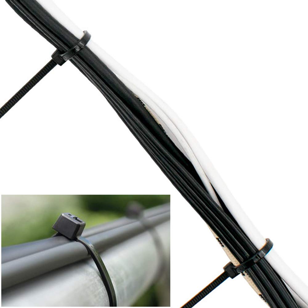 4x200MM Self Locking Nylon Cable Ties, 8” Standard Zip Tie Wire Strap Fastener, 500Pcs