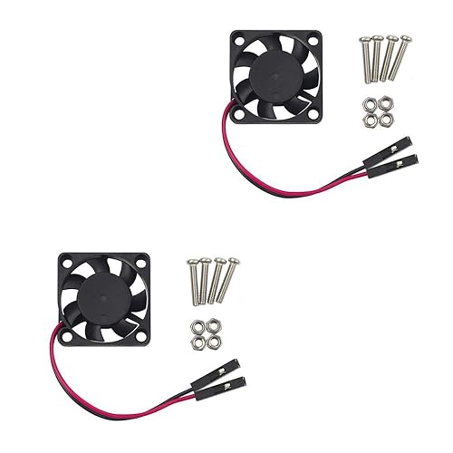 Treedix Brushless CPU Cooling Fan 30x30x7mm Heatsink Cooler Radiator Connector Separating Terminal Interface 3.3V-5V Compatible with Raspberry Pi Fan