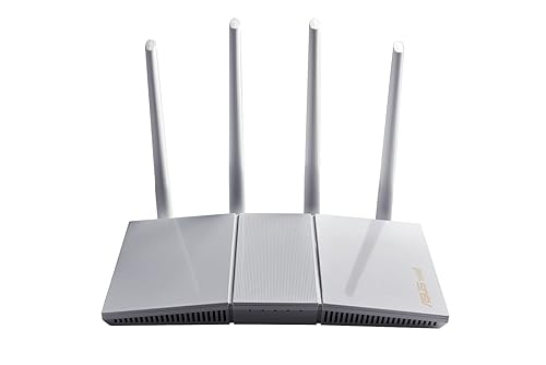 ASUS RT-AX55 AX1800 Dual Band WiFi 6 Gigabit Router, 802.11ax, Lifetime Internet Security, Parental Control, Mesh WiFi Support, MU-MIMO, OFDMA, 4