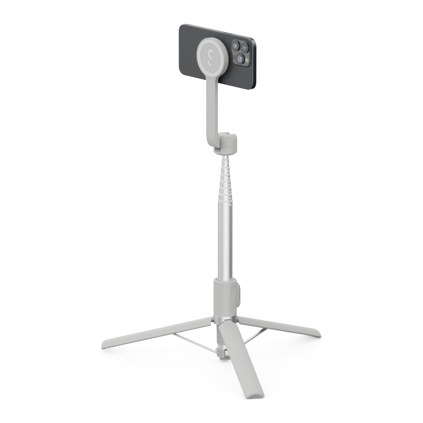 ShiftCam SnapStand Max - Magnetic Selfie Stick & Tripod - Compact, Foldable & Extendable with Tilt Head and Magnetic Bluetooth Remote (Stone