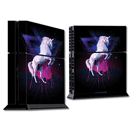 MightySkins Skin Compatible with Sony PS4 Console - Unicorn Rave | Protective, Durable, and Unique Vinyl Decal wrap Cover | Easy to Apply, Remove,