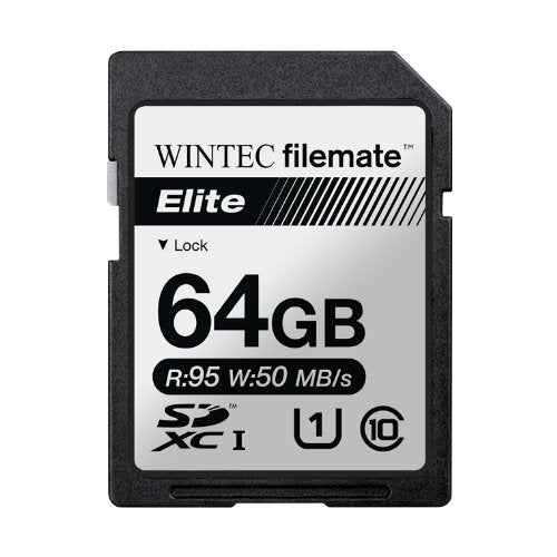 Filemate Wintec Filemate Elite 64GB UHS-I U1 SDXC C10 Card (3FMSX64GU1E-R)