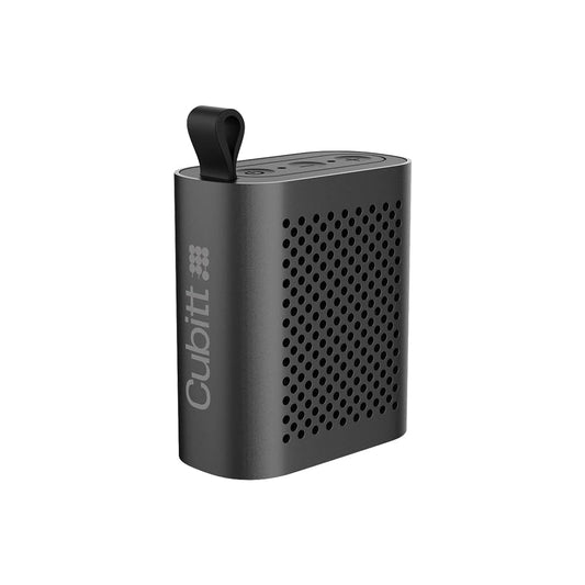 Cubitt Mini Bluetooth Speaker 5.4 - Portable Wireless Speaker with Bass Boost, IPX6 Waterproof, 5W Sound, Aluminum Body, Clip Design, 6H Playtime