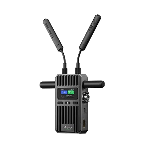 ACCSOON CineView 2 SDI Wireless Video Transmission System Receiver 2.4+5Ghz for Live Streaming 1080p 60fps 0.05s Latency 1500ft Range up to 4 Devices