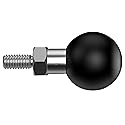 YIMINGYINUO 1 inch Ball Adapter with 1/4"-20 Threaded Post Compatible with RAM Mounts B Size Double Socket Arms for Action Cameras,Camcorder,Bike