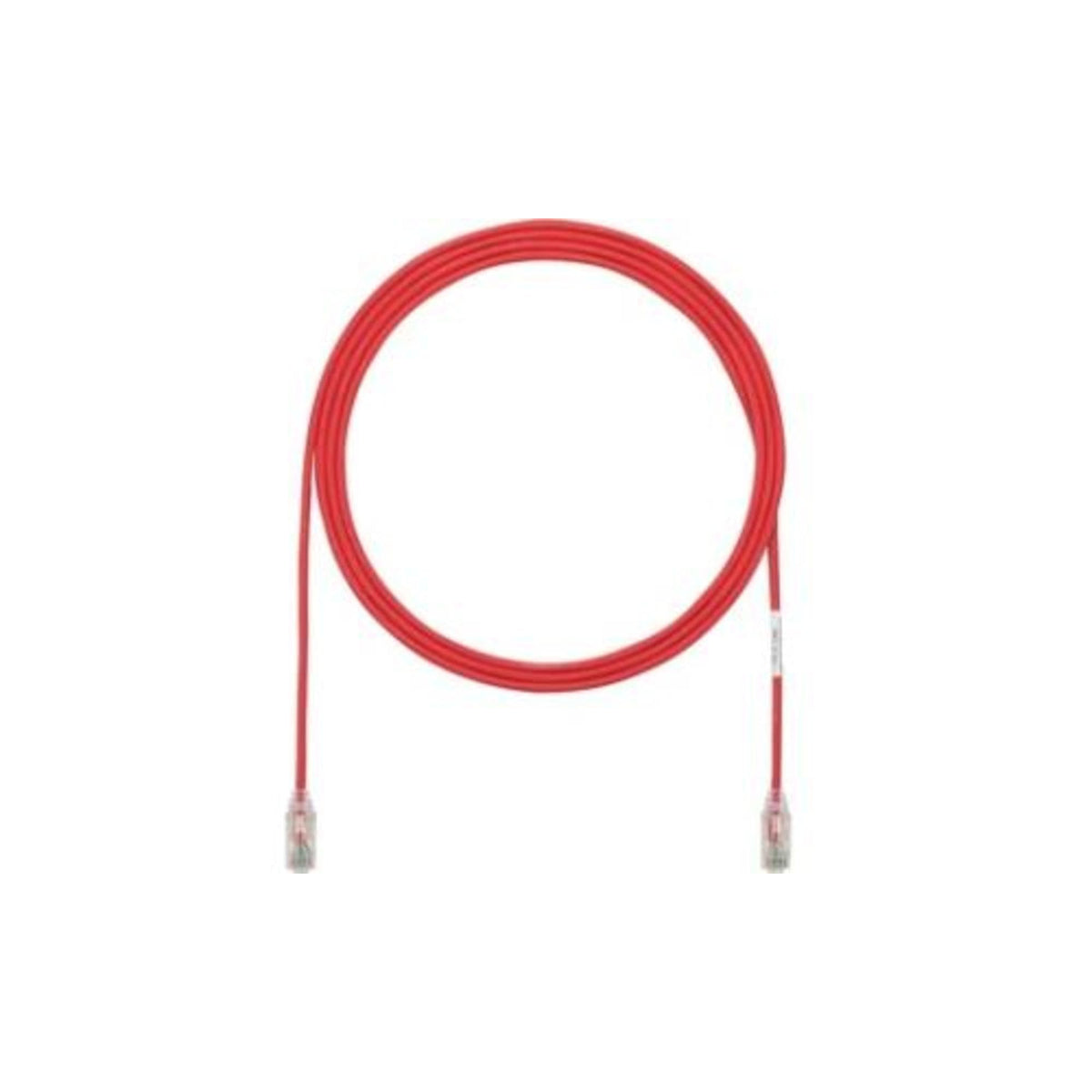 Panduit TX6-28 Cat 6 UTP Patch Cord, 28 AWG, Stranded Tin Plated Copper, RJ-45, 15 ft, Red