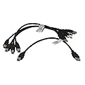 5 Pack of Your Cable Store Black 1 Foot USB 2.0 Male A to Male B Printer/Scanner Cables