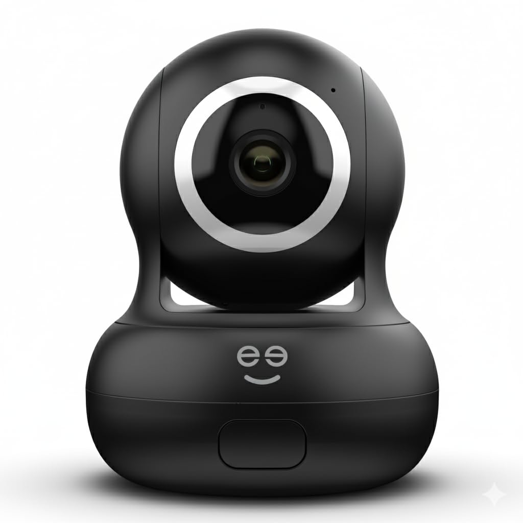 Geeni Sentinel Smart 2K Indoor Security Camera with Auto-Tracking - Dual-Band 2.4GHz & 5GHz WiFi, 2K HD Video, App & Voice Control, Motion Detection