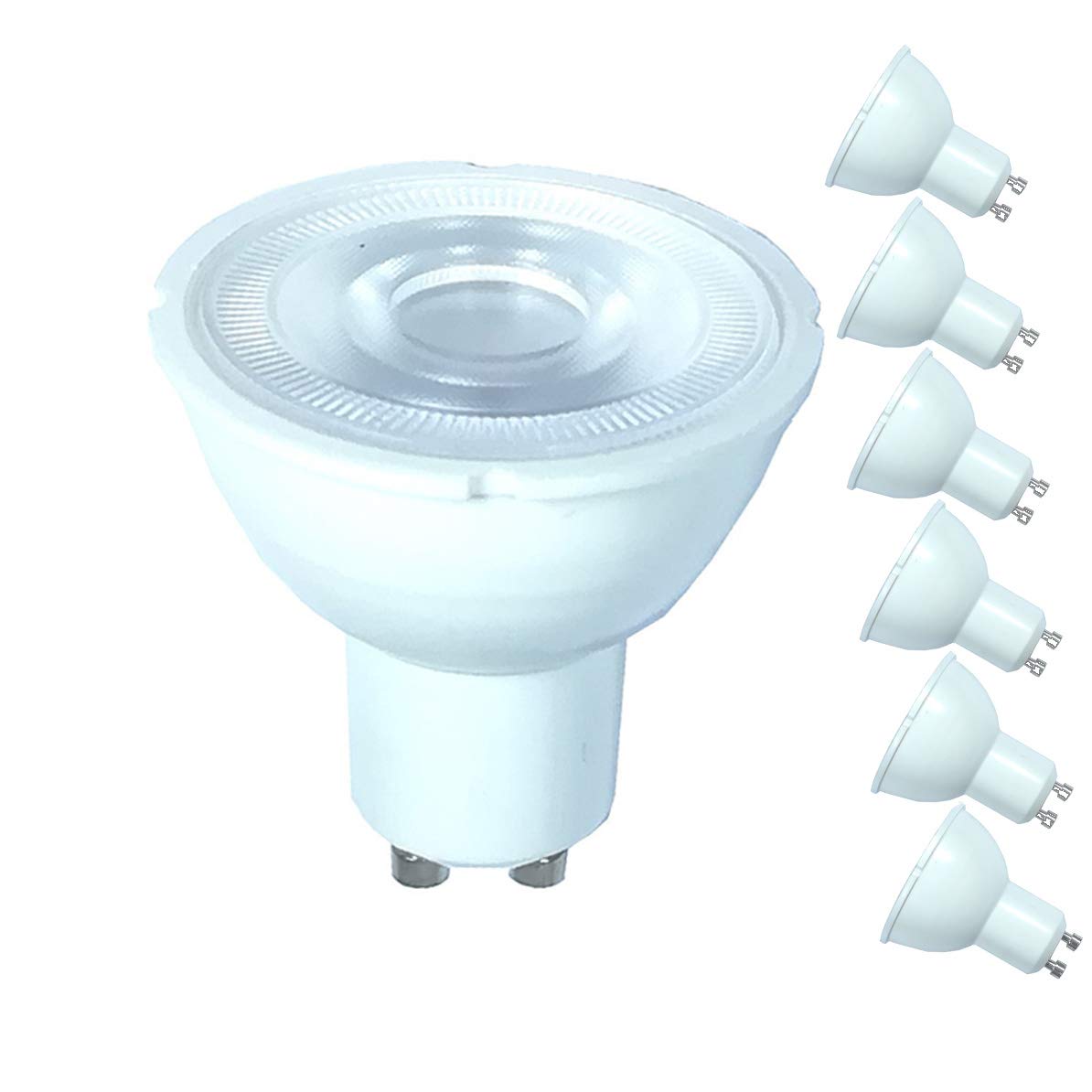 QLEE Gu10 Led Bulb Dimmable Mr16 Par16 Led Light Bulb 6.5w Ac 120 V 3000k Warm White 90% Energy Saving 650lm (Halogen 50-Watt Equivalent) 38 Degree