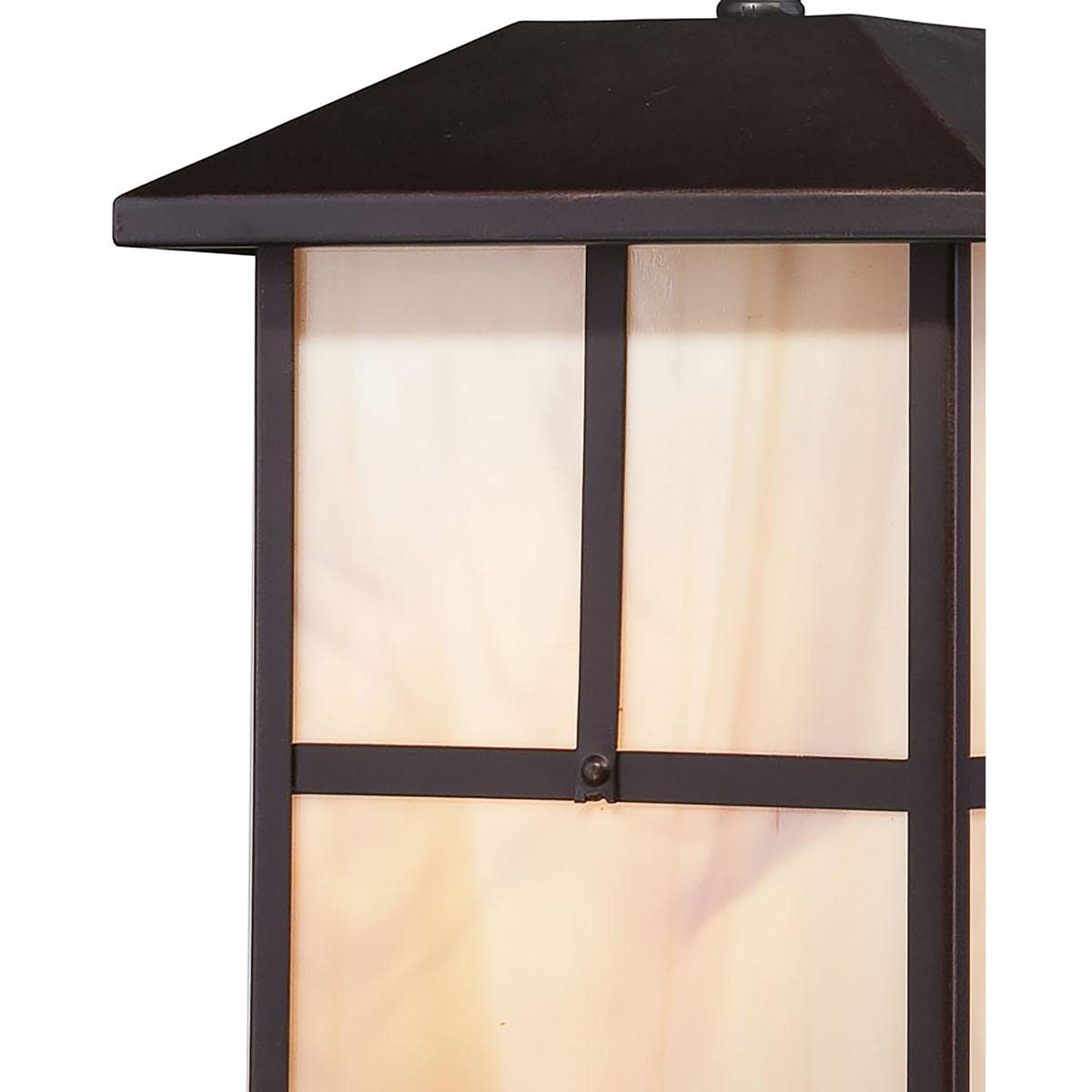 Nuvo Lighting Lighting 60/5674 Tanner Hanging 1 Light Lantern 100 Watt A19 max Outdoor Pendant Porch and Patio Lighting with Honey Stained Glass