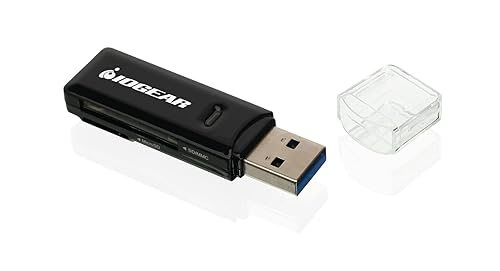 IOGEAR SuperSpeed 2-Slot USB 3.0 Flash Memory Card Reader - Win - Mac - Linux - Certain Android Systems - Supports SD, SDHC, SDXC, MMC/MicroSD
