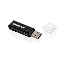 IOGEAR SuperSpeed 2-Slot USB 3.0 Flash Memory Card Reader - Win - Mac - Linux - Certain Android Systems - Supports SD, SDHC, SDXC, MMC/MicroSD