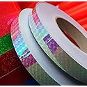 30 ft. roll of 3/4" Rainbow Holographic Hoop Craft Tape