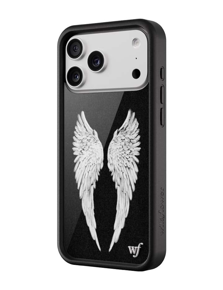 Wildflower Cases - Compatible with iPhone 17 Pro Max | Protective Black Bumper, 6.5ft Drop Test Certified, Women Owned Small Business | Floral, Black
