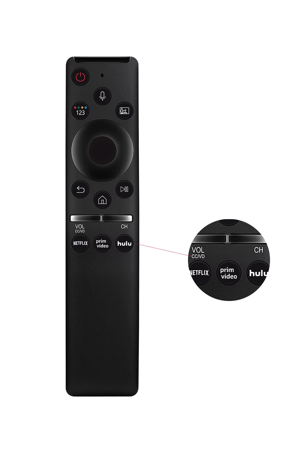 GHUST BN59-01312A Voice Remote Control Replacement Universal for Samsung Smart TV QN49Q70RAFXZA QN55Q70RAFXZA QN65Q70RAFXZA QN75Q70RAFXZA
