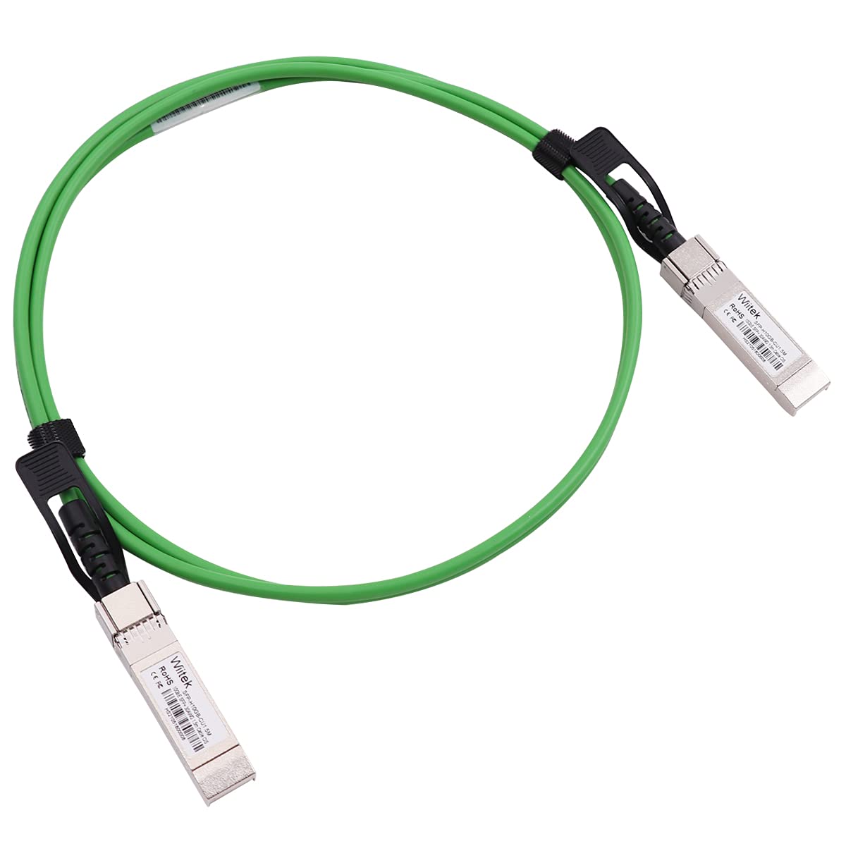 [Green Colored] 1.5m 10G SFP+ DAC Twinax Cable, 10Gbase-CU SFP+ Copper Cable, Compatible for Cisco SFP-H10GB-CU1.5M, Ubiquiti, Juniper, Mellanox
