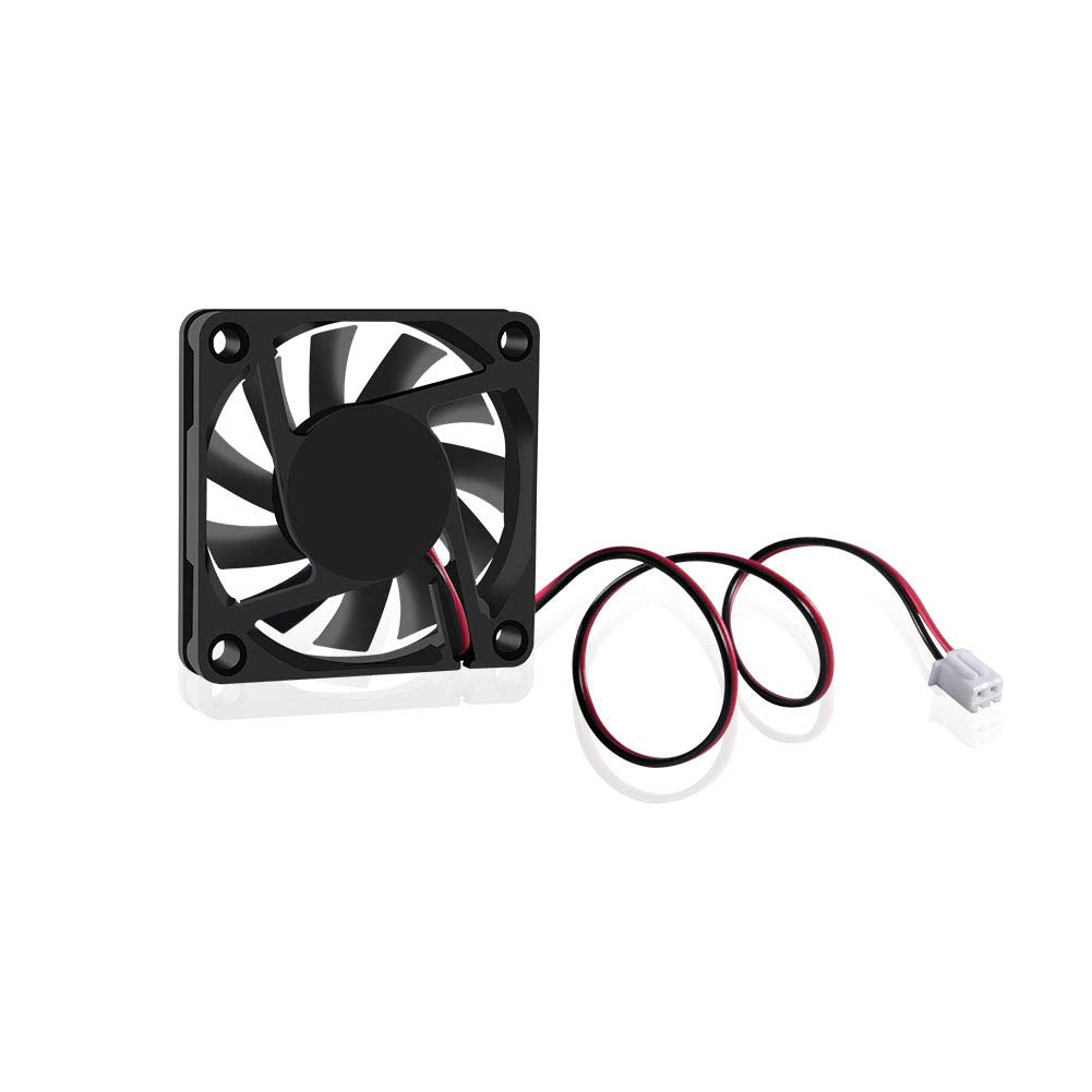 Dorhea Fan 60x60x10 mm DC 12V 6010 Brushless Cooling Fan, Replacement Ball Bearing 60mm Fan for Cooling DIY PC Computer Case Fan - 2 Pin Case Fan