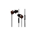 Symphonized ALN Premium Genuine Wood in-Ear Noise-isolating Headphones, Earbuds, Earphones with Mic (Black)
