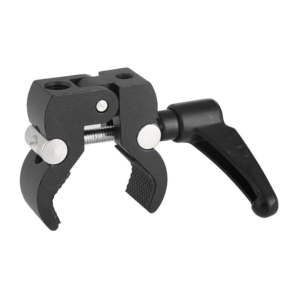 Kayulin Super Crab Clamp with 1/4"-20 & 3/8"-16 Thread Hole for Camera Flash Light