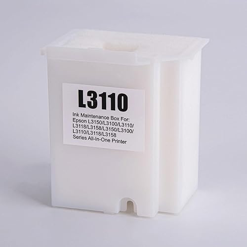 MecentInkjet 1 Piece L3110 Maintenance Box Compatible with EcoTank ET2800 ET2820 ET2880 ET4700 ET4800 ET2710 ET2711 ET2712 ET2714 ET2715 ET2720 ET2721