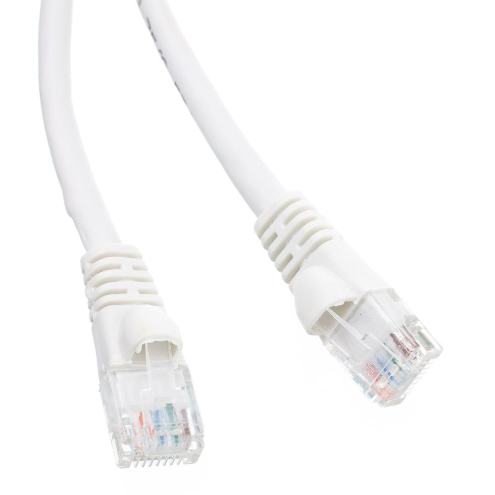 CableWholesale Cat6a UTP Ethernet Cable, 10 Gigabit, 500MHz, 100 ft, White