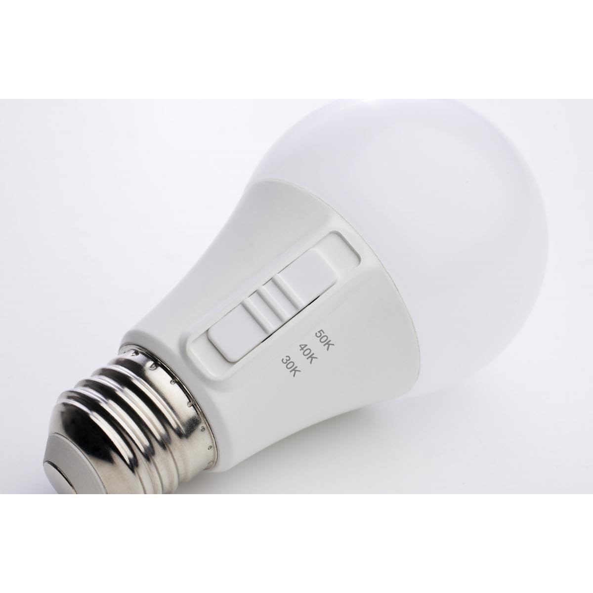 Satco S11775 9W 120V A19 LED Light Bulb; E26 Medium Base; CCT Selectable; White Finish; 90 CRI (4 LED Bulbs)