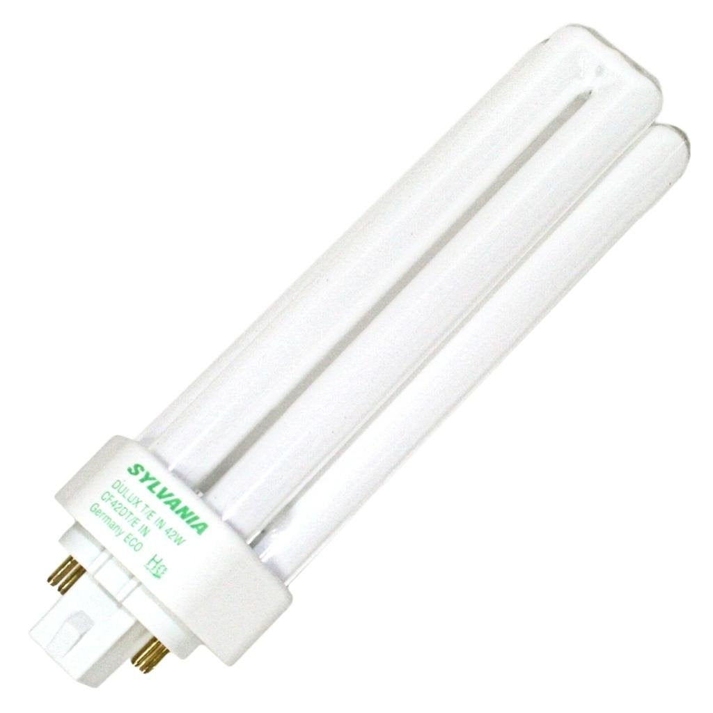 Sylvania DULUX 42W Triple Compact Fluorescent Lamp, 4-Pin Base, 4100K Cool White, 1 Pack