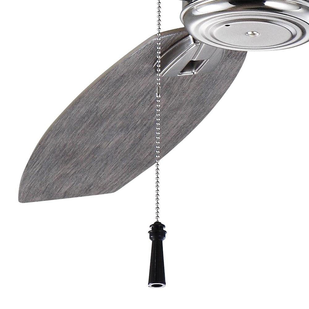 North Pond 52 in. Outdoor Polished Nickel Ceiling Fan