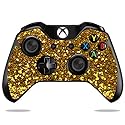 MightySkins Skin Compatible with Microsoft Xbox One/One S Controller Case wrap Cover Sticker Skins Gold Glitter