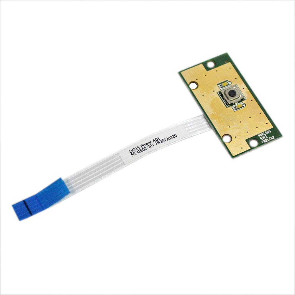 GinTai Power Button Board + Cable Replacement for Dell Inspiron 15R M5110 N5110 M511R DQ15 50.4IE02.201 50.4IE02.101