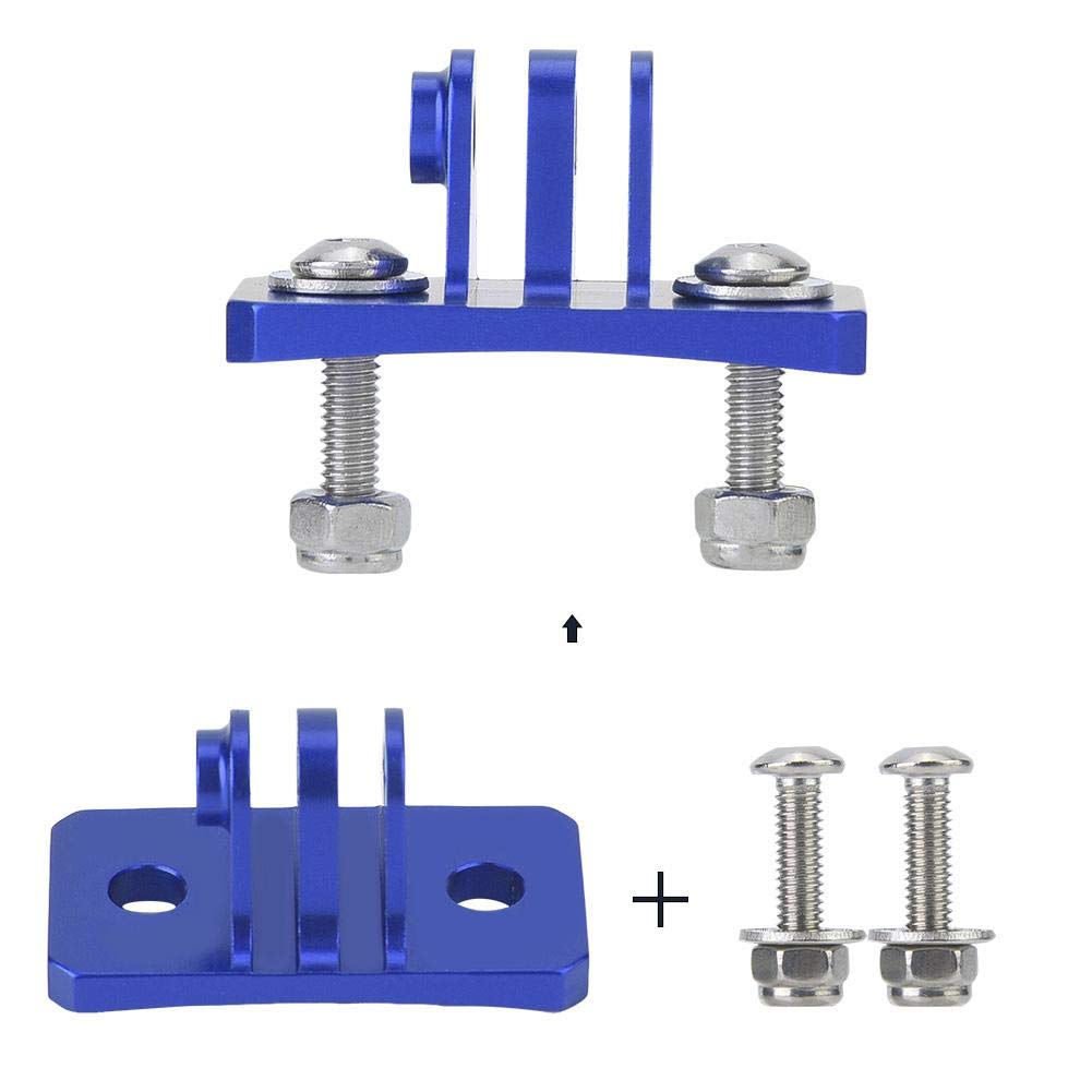 Serounder Skydiving Helmet Fixed Base Holder Adapter Mounts for 7/6/5/4/for/for XiaoYi/for OSMO Action Cameras(Blue)