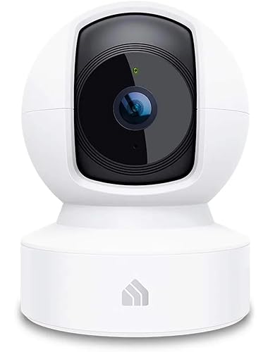 Kasa 1080p Indoor Pan/Tilt Wired Security Camera - Works as a Baby & Pet Monitor, Motion Detection & Tracking, 2-Way Audio, Night Vision