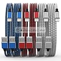 [Apple MFi Certified] 6Pack 3/3/6/6/6/10 FT iPhone Charger Nylon Braided Fast Charging Lightning Cable Compatible iPhone 14 Pro/13 mini/13/12/11 Pro…