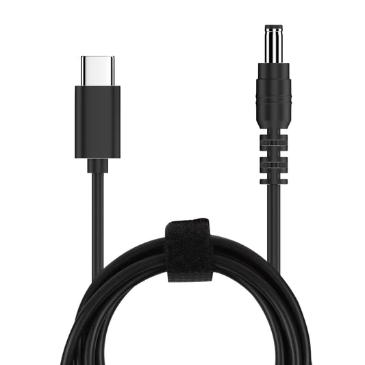 ISLOPU USB C to DC 5.5mm x 2.1mm Power Cord, 5ft USB Type C Input to DC 12V Output Power Charging Cable,Work with PD Charger and PD Power Bank.Output