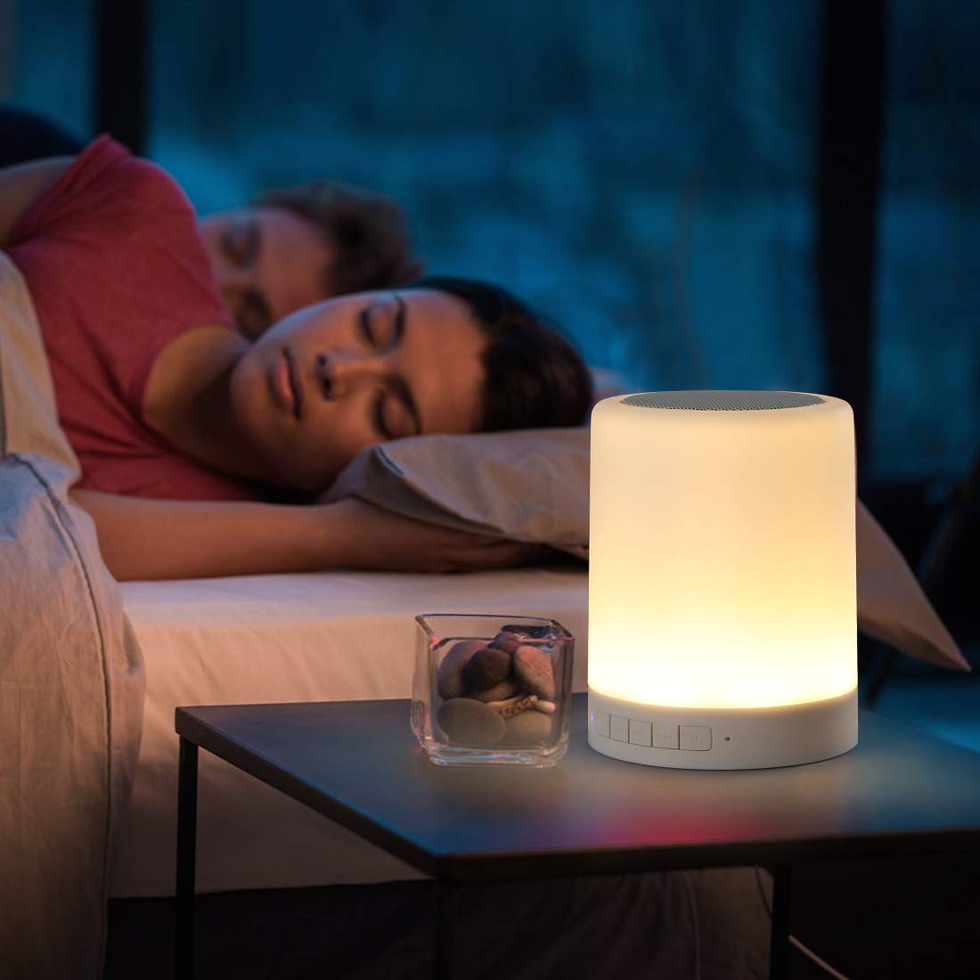 KPR Night Light Bluetooth Speaker, Portable Wireless Bluetooth Speakers, Touch Control Bedside Table Light, Outdoor Speakers Bluetooth, Best Gifts