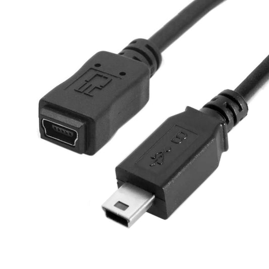 chenyang Mini USB Extension Cable, USB 2.0 Mini USB 5Pin Male to Female Power Charging Data Transfer Extension Cable for Dash Cam/GPS/Camera