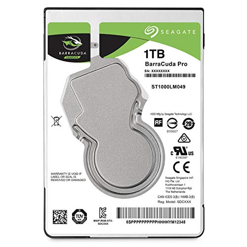 Seagate 1TB Barracuda Pro SATA 6Gb/s 128MB Cache 2.5-Inch Internal Hard Drive (ST1000LM049) (Renewed)