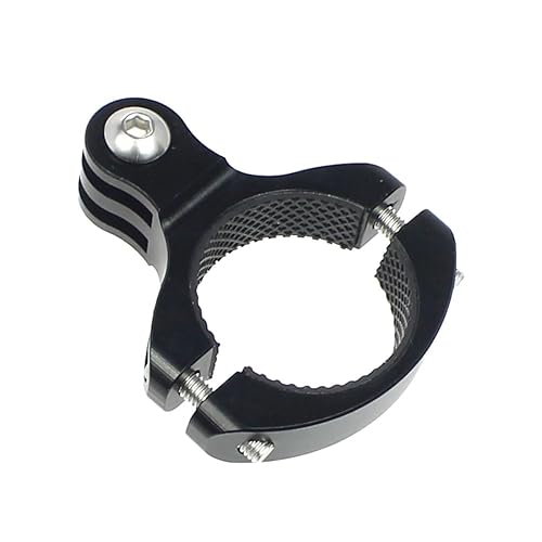 NovelGoal Motorcycle Handlebar Clamp Metal Mount Roll Bar Holder Bike Seat Post Clip Bracket Compatible with Go-pro 13 12 11 10 9 8 Bicycle Camera