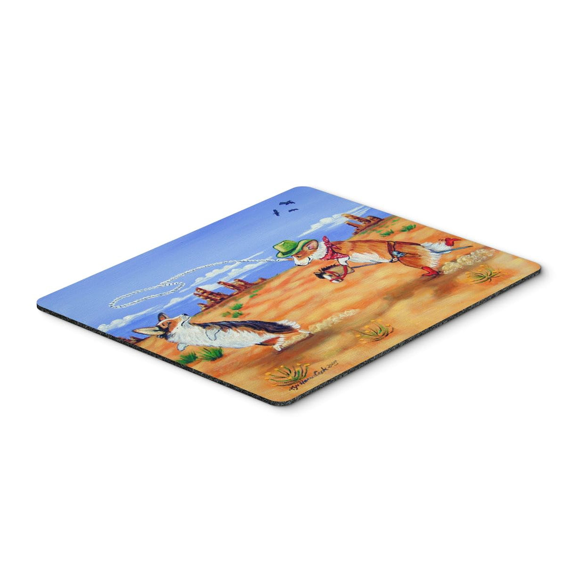 Caroline's Treasures 7290MP Corgi Mouse Pad, Hot Pad or Trivet for Home Office Gaming Working Computers Laptop Mouse Mat,Washable Large Mousepad