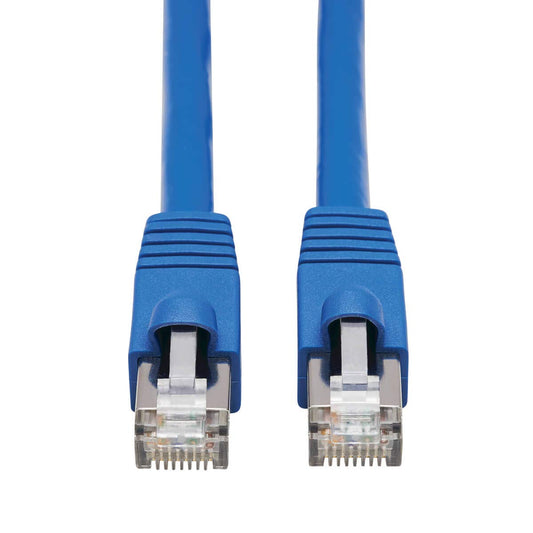 TRIPP LITE Cat6a 10G Ethernet Cable, PoE, CMR-LP, Snagless F/UTP Network Patch Cable (RJ45 M/M), Blue, 6 ft. (N261P-006-BL)