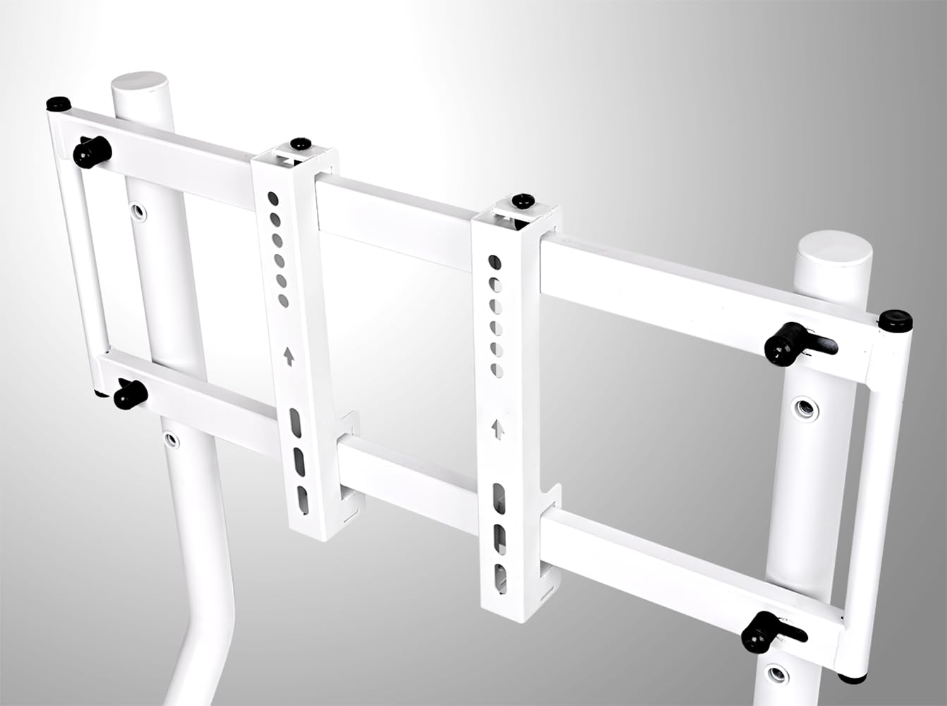 Thermaltake GR300 Racing Simulator Monitor Stand; Single Monitor or TV; 32" to 50" Screens; VESA Mounting; Powder Coated Steel; White