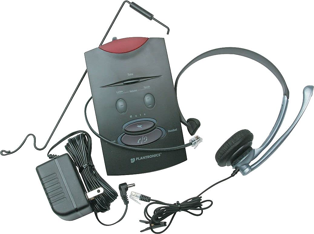 Plantronics TELEPHONE HEADSET SYSTEM S11 65148-11 , Black