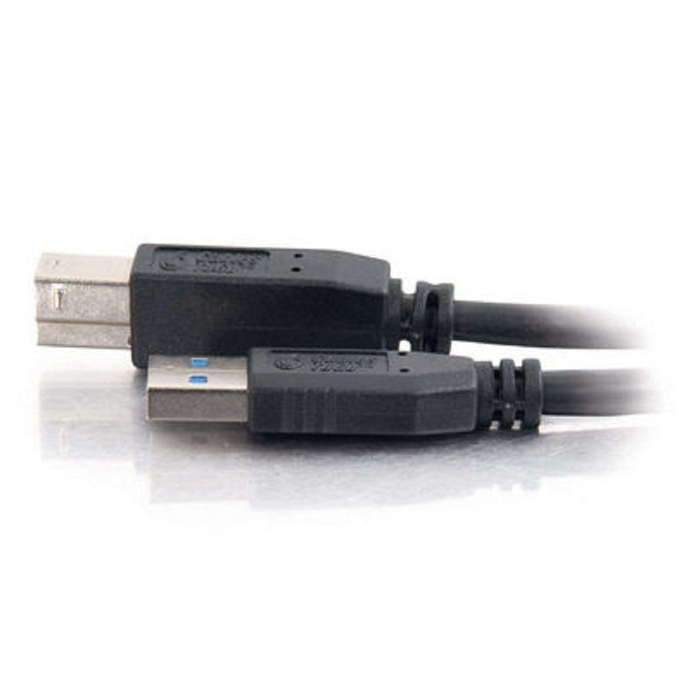 C2G Legrand USB 3.0 Cable, USB A to B Cable, Black Data Transfer Cable, 3 Meter (9.84 Feet) C2G USB Cable, 1 Count, C2G 54175