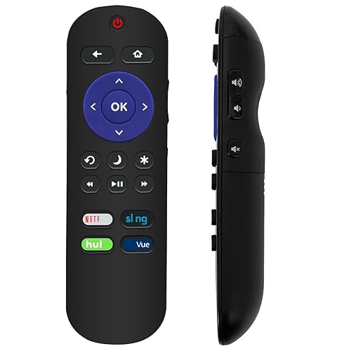 101018E0003 Replacement Remote Control Applicable for Hitachi Roku TV 43R80 49R80 55R80 65R80 49R81 55R81 60R70 49RH1 55RH1 32RC23 50RC6 60RH2