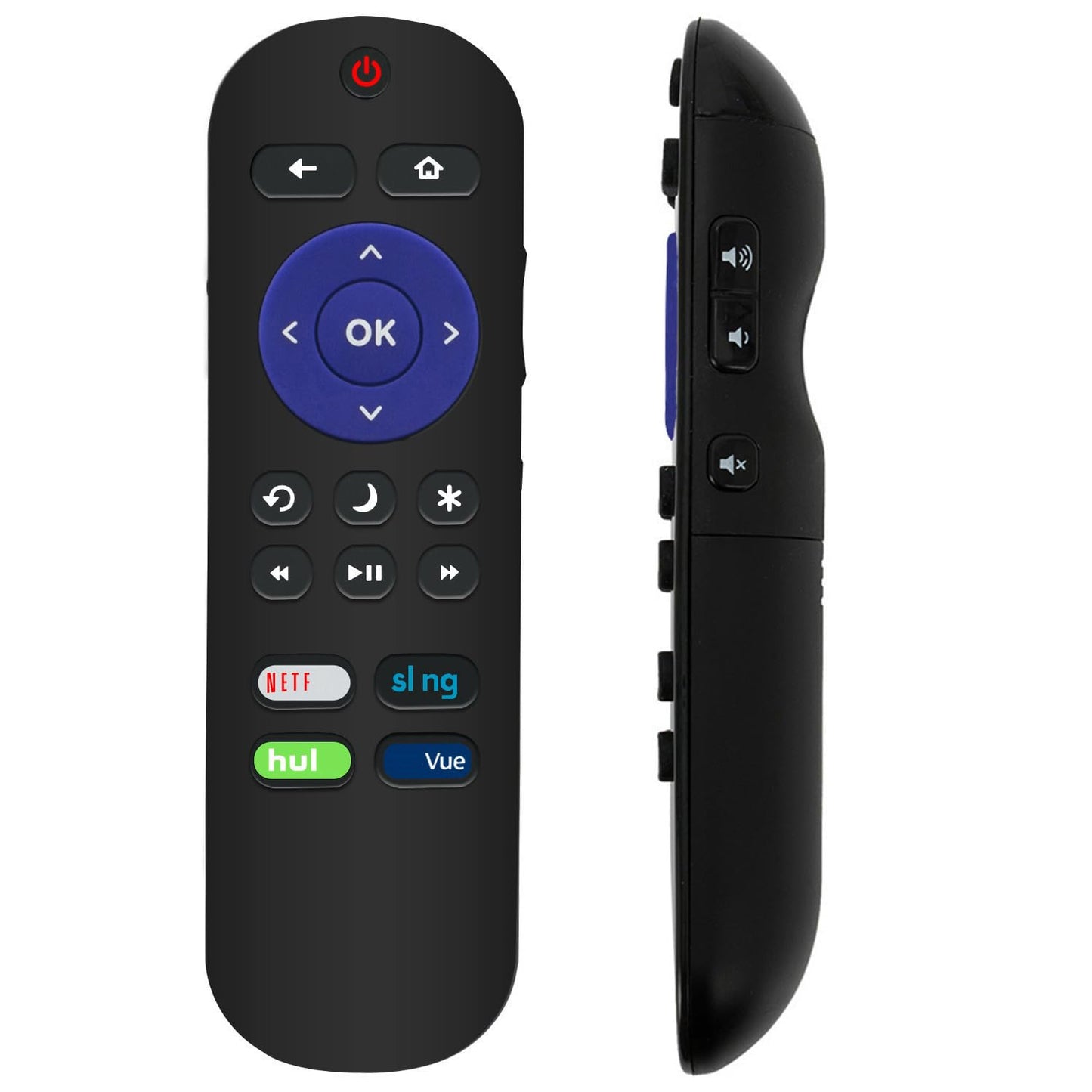 101018E0003 Replacement Remote Control Applicable for Hitachi Roku TV 43R80 49R80 55R80 65R80 49R81 55R81 60R70 49RH1 55RH1 32RC23 50RC6 60RH2