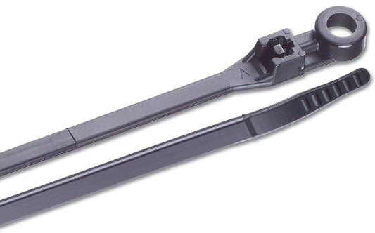 Ancor 199245 Cable Tie, Mounting, 4", Black, 25pc