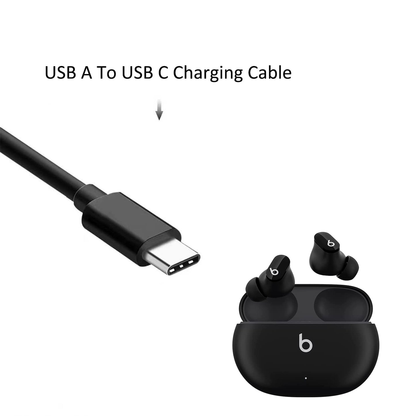 LOXIGIOER Replacement Cable Power Cord Fit for Beats Studio Buds,Beats Flex,Beats Fit Pro Earbuds Charger Cable